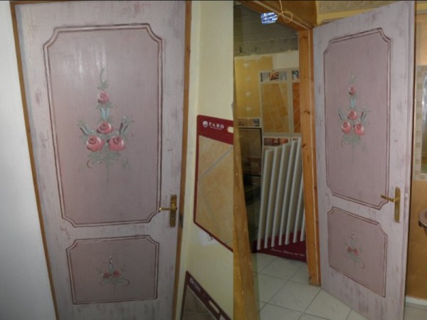 Πόρτα Ρετρό Αθηνά ζωγραφική Παλαιού Στυλ Πεπαλαιωμένη