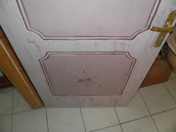 Πόρτα Ρετρό Αθηνά ζωγραφική Παλαιού Στυλ Πεπαλαιωμένη