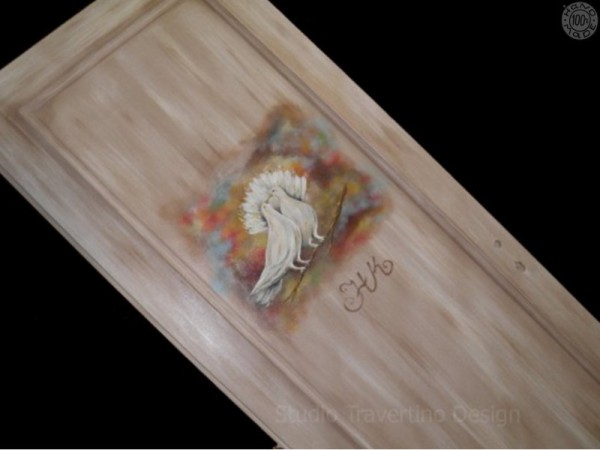 Πόρτες Παλαιωμένες Χειροποίητες Με Ζωγραφική Σχέδια