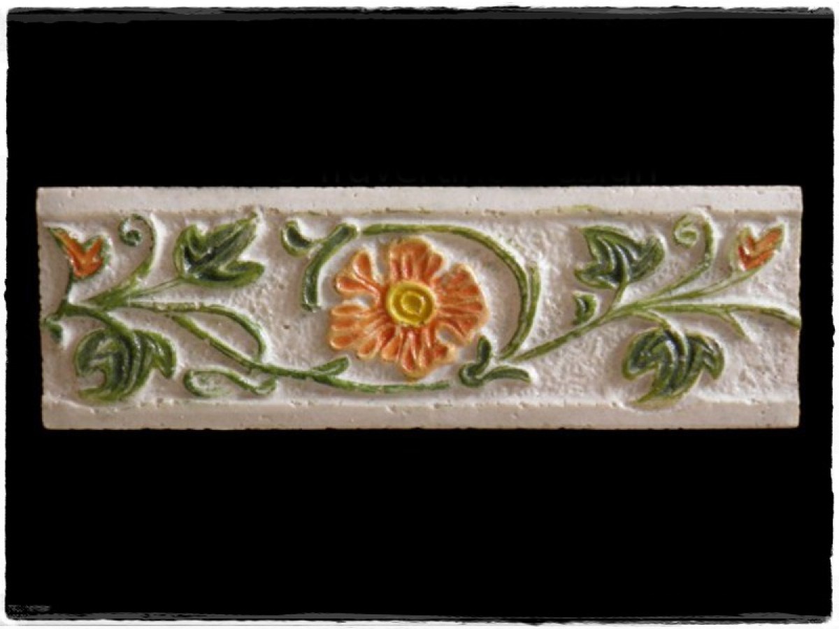 Χειροποίητα Ζωγραφιστά Ανάγλυφα Listello Μπάνιου Ελούντα Προσφορές