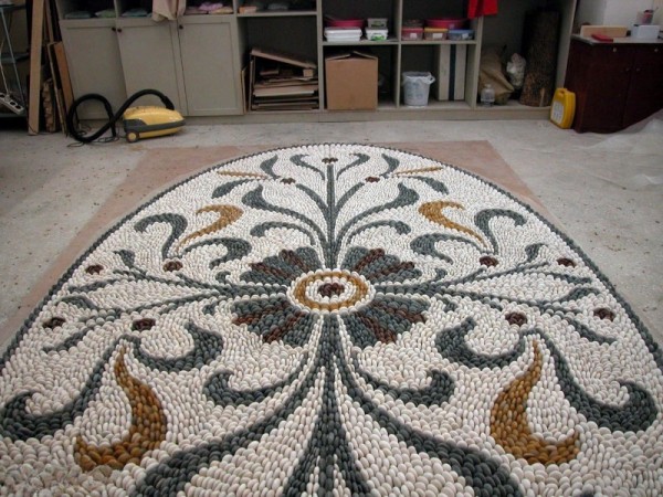 Pebble mosaic floor Sami