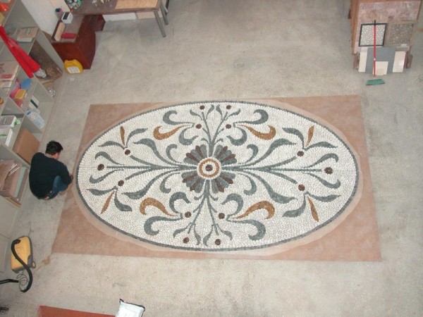 Pebble mosaic floor Sami