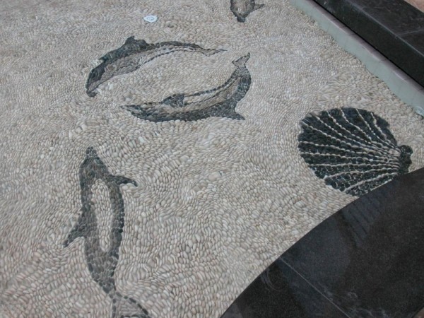 Χειροποίητα μωσαϊκά βότσαλα σχέδιο Ατλαντίς 