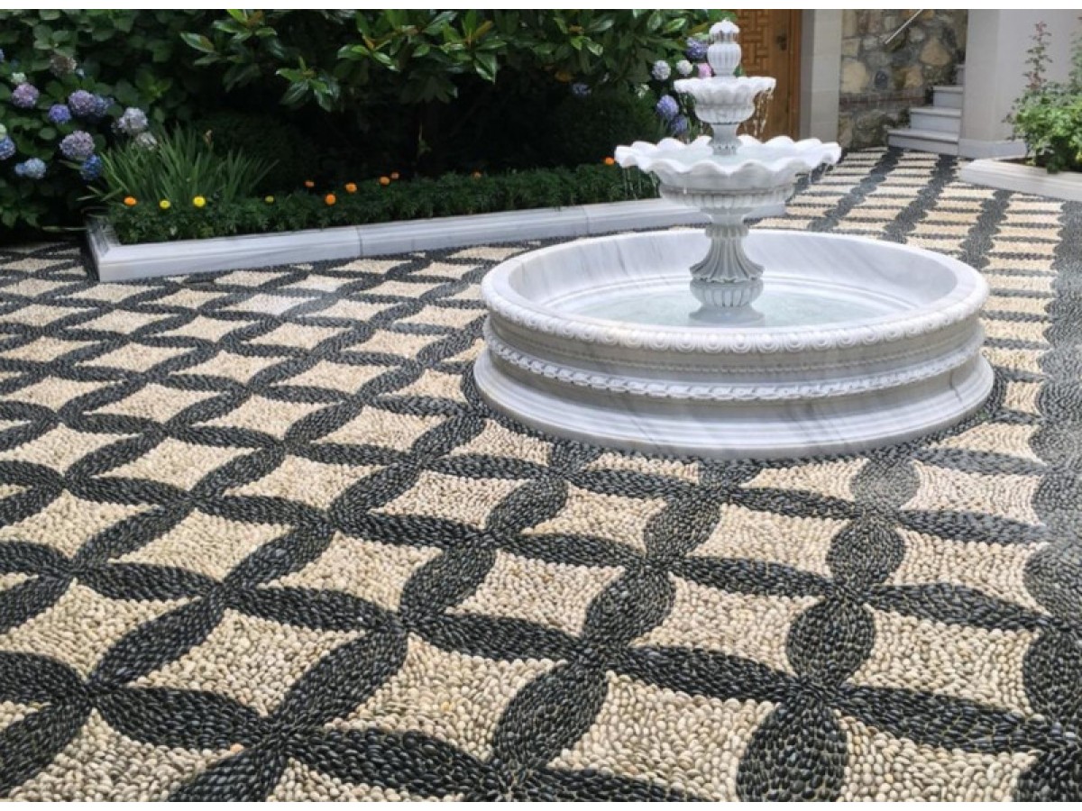 Γεωμετρικά βοτσαλωτά δάπεδα Ιωάννα 