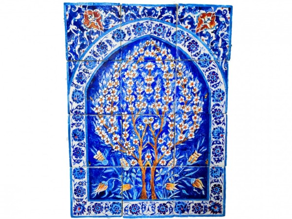 Hana Oriental Performance in Handmade Travertino Art Tiles