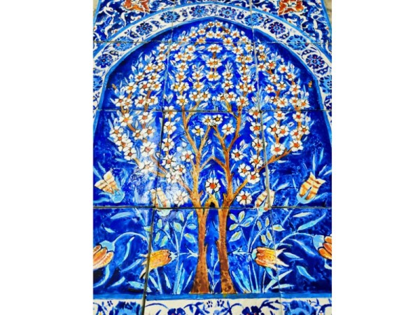 Hana Oriental Performance in Handmade Travertino Art Tiles