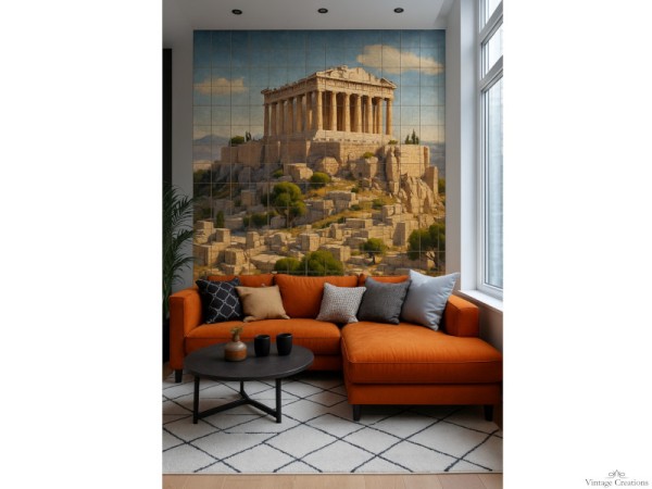 Ζωγραφικές Παρατάσεις της Ακρόπολης σε Χειροποίητα Πλακάκια Ζωγραφικές Παρατάσεις της Ακρόπολης σε Χειροποίητα Πλακάκια
