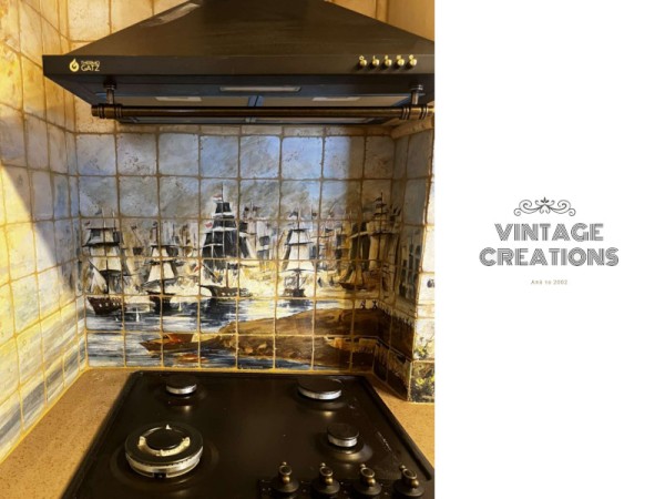 Ζωγραφιστά Πλακάκια Παράσταση Ναυμαχία των Σπετσών!