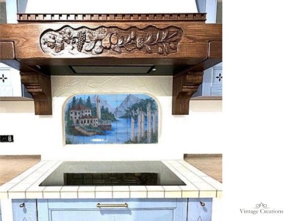 Χειροποίητη παράσταση Travertino ντεκόρ πλακάκια κουζίνας/μπάνιου Μοναστήρι.