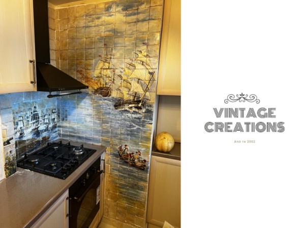 Ζωγραφιστά Πλακάκια Παράσταση Ναυμαχία των Σπετσών!