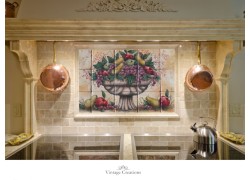 Kitchen show tiles handmade fruit bowl