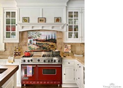 Vintage Handmade Kitchen Tiles Countryside