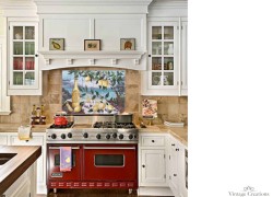 Vintage Handmade Wall Tiles Puzzle Design Limoncello