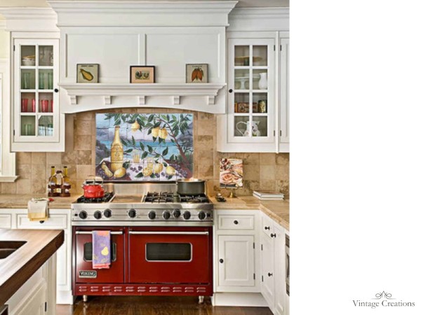 Vintage Πλακάκια Τοίχου Χειροποίητα Παζλ Σχέδιο Λιμοντσέλο