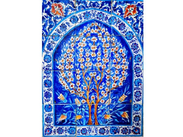 Hana Oriental Performance in Handmade Travertino Art Tiles