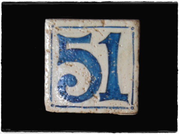 Ντεκόρ Πλακάκια Χειροποίητα Αντικέ Τραβερτίνο Αριθμοί