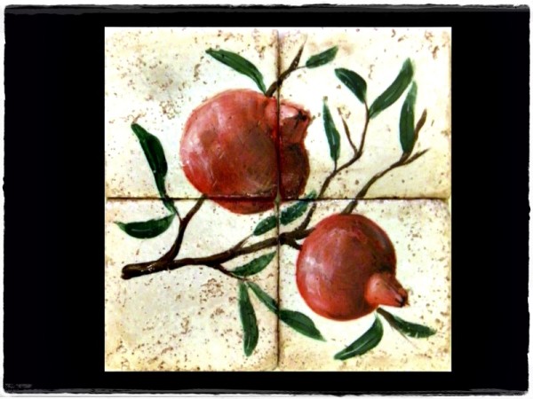 Χειροποίητα Πέτρινα Ζωγραφιστά Τοίχου Ντεκόρ Ρόδια