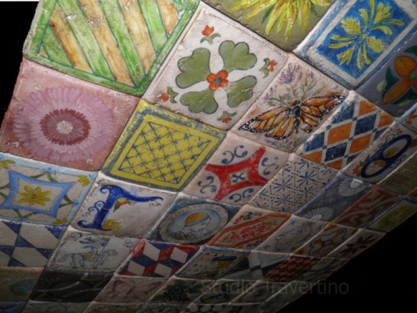 Handmade Tiles Retro Designs Decorator Painting travertine