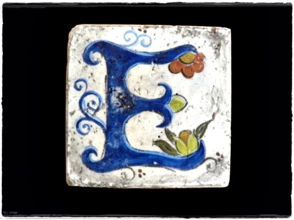 Γράμματα Ρετρό Ντεκόρ Χειροποίητα Πλακάκια Ζωγραφική