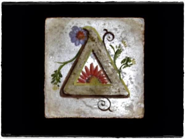 Γράμματα Ρετρό Ντεκόρ Χειροποίητα Πλακάκια Ζωγραφική