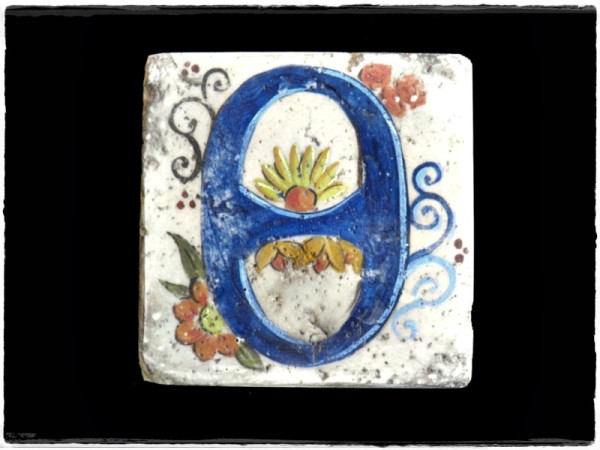 Γράμματα Ρετρό Ντεκόρ Χειροποίητα Πλακάκια Ζωγραφική