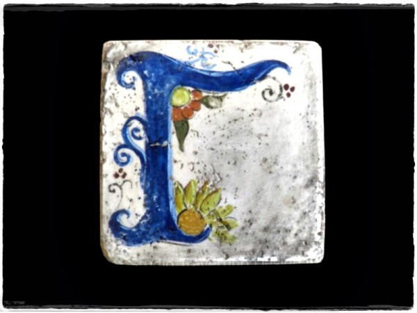 Γράμματα Ρετρό Ντεκόρ Χειροποίητα Πλακάκια Ζωγραφική