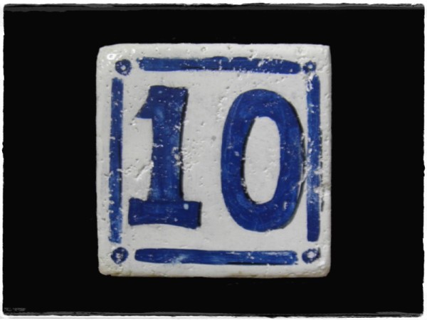 Ντεκόρ Πλακάκια Χειροποίητα Αντικέ Τραβερτίνο Αριθμοί