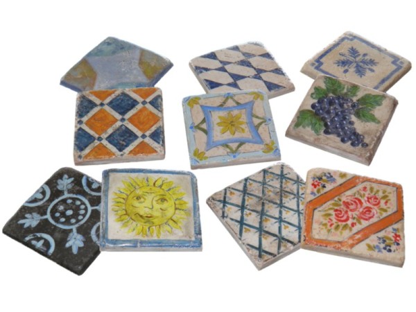 Handmade Tiles Retro Designs Decorator Painting travertine