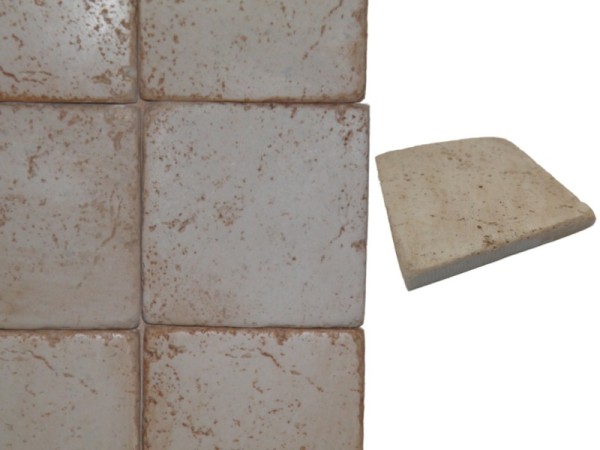 Χειροποίητα πλακάκια τραβερτίνο φυσικές αποχρώσεις 9,6 χ 9,6 cm