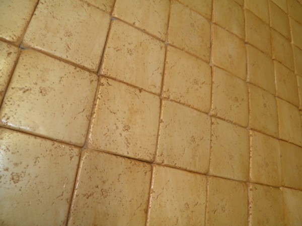 Χειροποίητα πλακάκια τραβερτίνο φυσικές αποχρώσεις 9,6 χ 9,6 cm