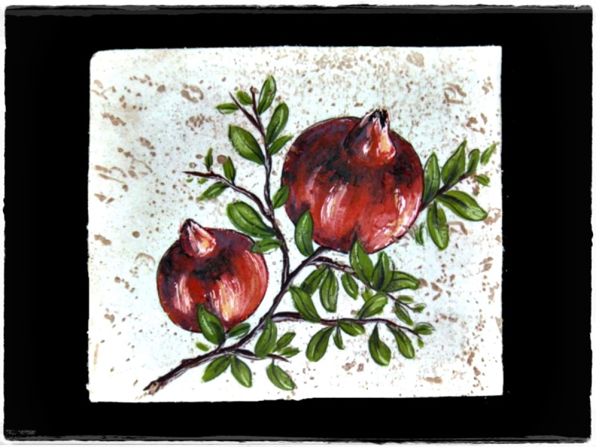 Χειροποίητα Πέτρινα Ζωγραφιστά Τοίχου Ντεκόρ Ρόδια