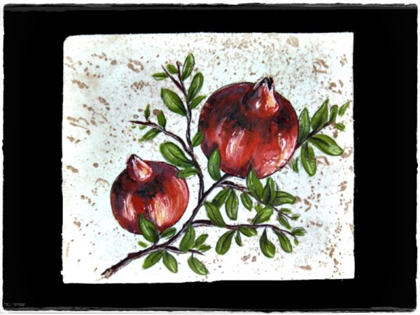 Χειροποίητα Πέτρινα Ζωγραφιστά Τοίχου Ντεκόρ Ρόδια