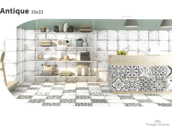 Antique πλακάκια retro διακοσμητικά