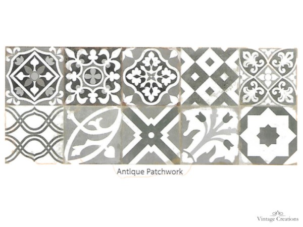 Antique πλακάκια retro διακοσμητικά