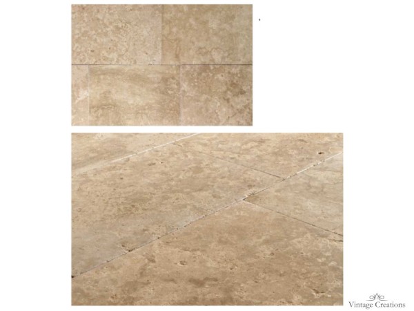 Φυσικά πλακάκια από πέτρωμα travertino σε modulo