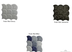 Πλακίδια από γρανίτη Scale  σε σχήμα λέπι 