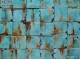 Αντικέ Παλαιωμένα Τραβερτίνο Πλακάκια  Μύκονος Τυρκουάζ  Vintage 10,5 χ 10,5 cm