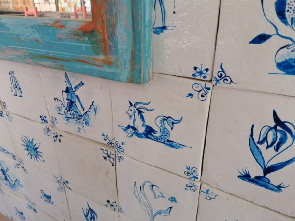 Blue Design Χειροποίητα Πλακάκια Τραβερτίνο Mix Σχέδια Κλασικά