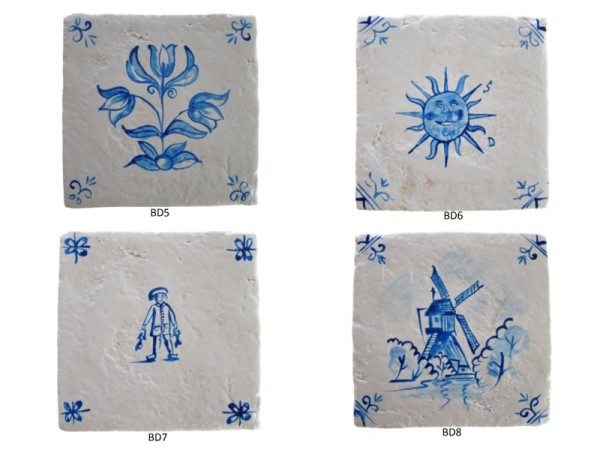 Blue Design Χειροποίητα Πλακάκια Τραβερτίνο Mix Σχέδια Κλασικά