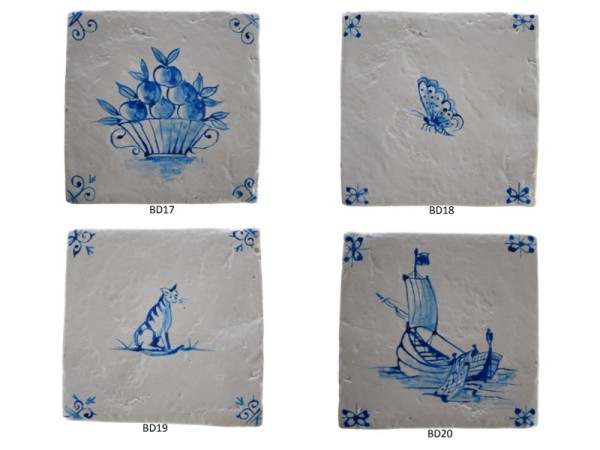 Blue Design Χειροποίητα Πλακάκια Τραβερτίνο Mix Σχέδια Κλασικά