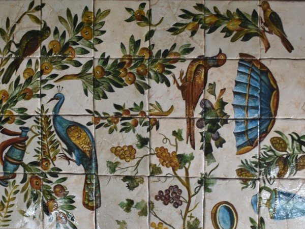 Χειροποίητα ζωγραφικά παράσταση πλακίδια traverrtino παράσταση φάρμα