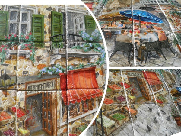 Kitchen Tiles Traditional Painting Antique Old Neighborhood