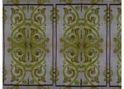 Μεγάλα Μοναστηριακά Πλακίδια Τοίχου Χειροποίητα Ζωγραφικά Σχέδια Θέα