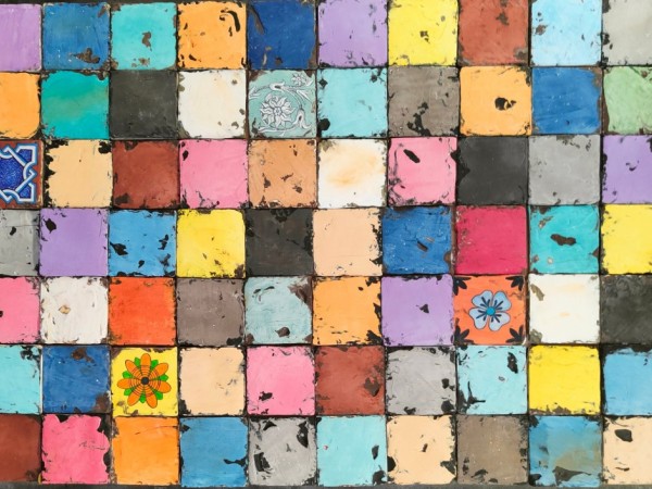 Μιξ Χειροποίητα Πλακάκια Παλαιωμένα Μύκονος  Retro