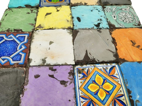 Μιξ Χειροποίητα Πλακάκια Παλαιωμένα Μύκονος  Retro