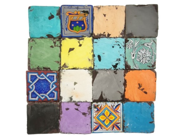 Μιξ Χειροποίητα Πλακάκια Παλαιωμένα Μύκονος  Retro