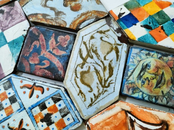 Μοναστηριακά Τύπου Πλακίδια Χειροποίητα Σειρά Νέδα