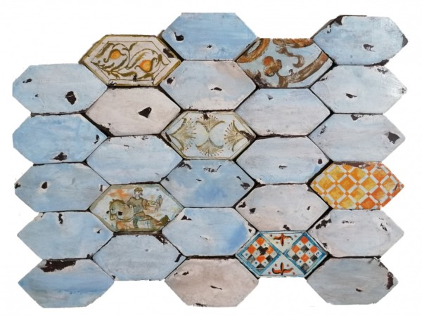 Μοναστηριακά Τύπου Πλακίδια Χειροποίητα Σειρά Νέδα