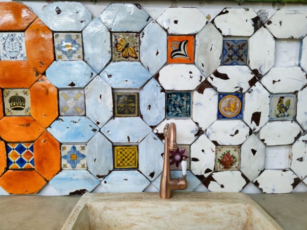 Μοναστηριακά Τύπου Πλακίδια Χειροποίητα Σειρά Νέδα