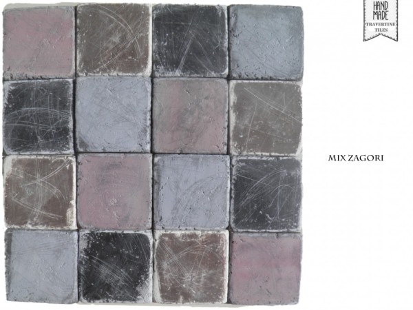Πλακάκια Αντικέ Τραβερτίνο Φθαρμένα Μίξ Φυριπλάκα